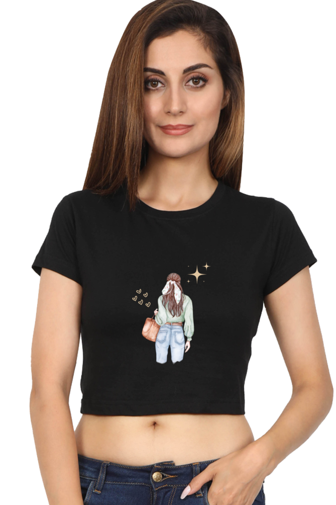 Confident Queen Women's Crop Top - Image 3
