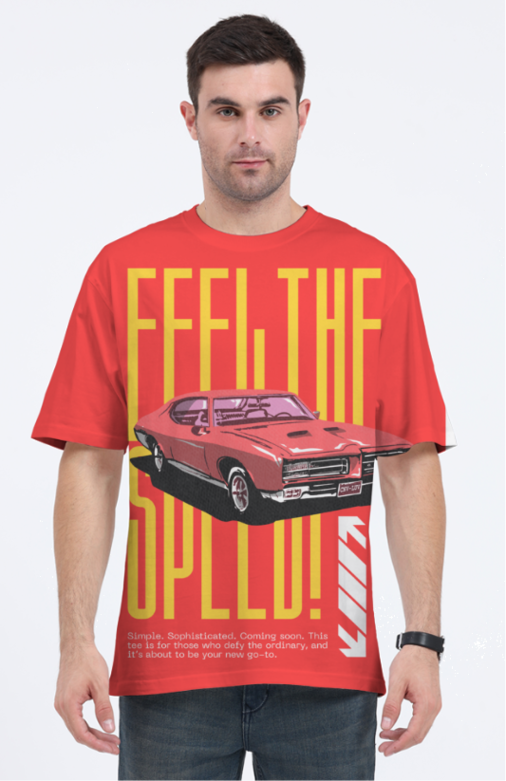 Feel The Speed Oversized Tee