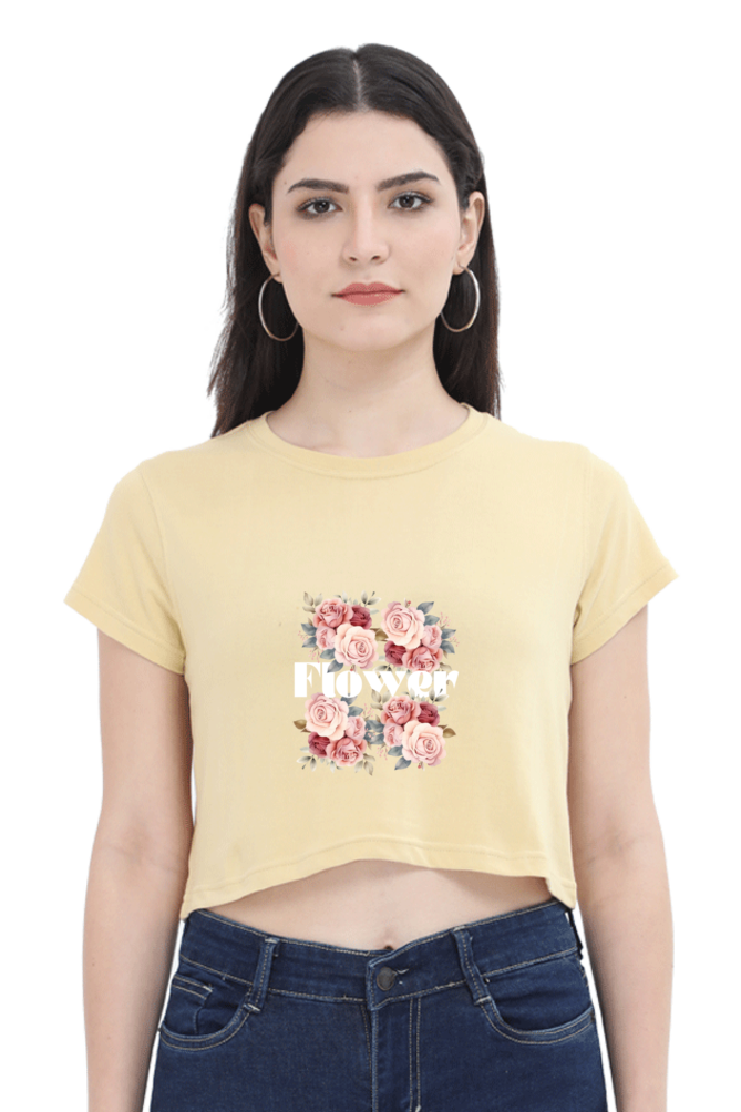 Flower Women's Crop Top