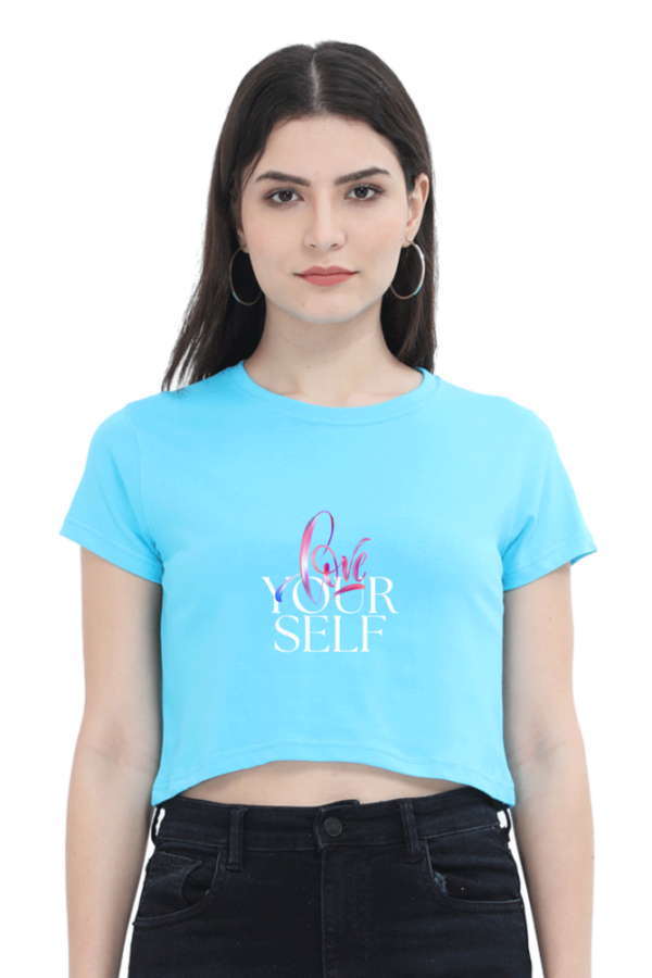 Love Yourself Women's Crop Top - Image 2