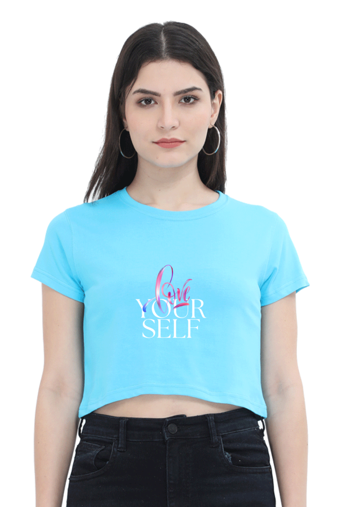 Love Yourself Women's Crop Top - Image 2