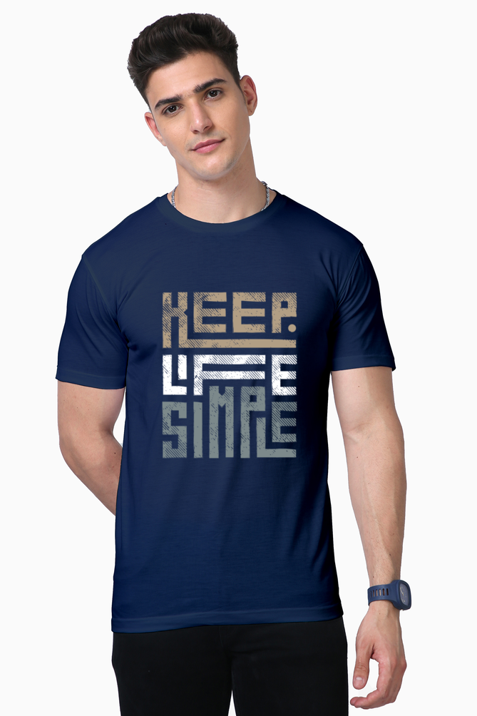 Keep Life Simple Men's Supima T-Shirt - Image 2