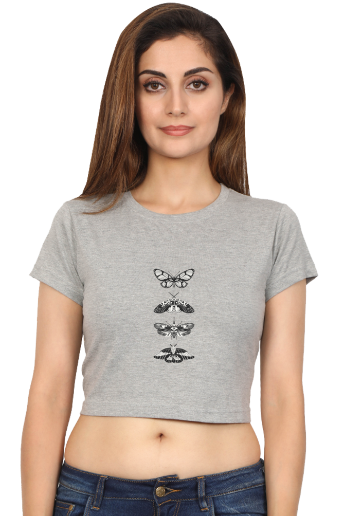 Butterfly Women's Crop Top - Image 2