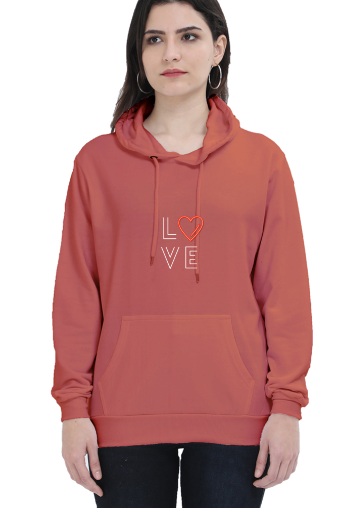 "LOVE" Women's Hooded Sweatshirt