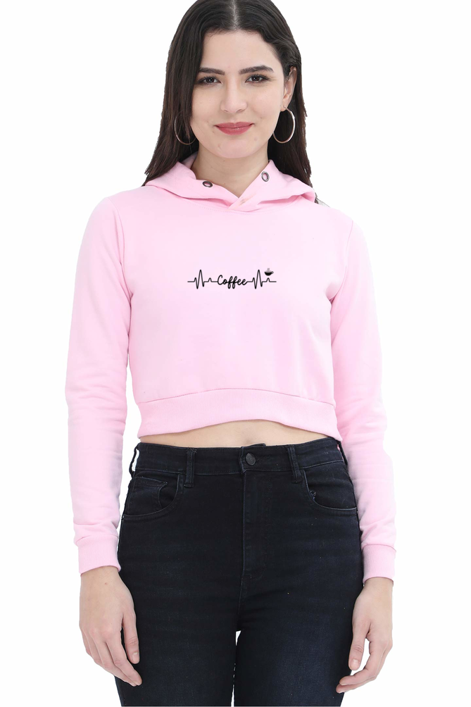 "Coffee" Women's Crop Hoodie