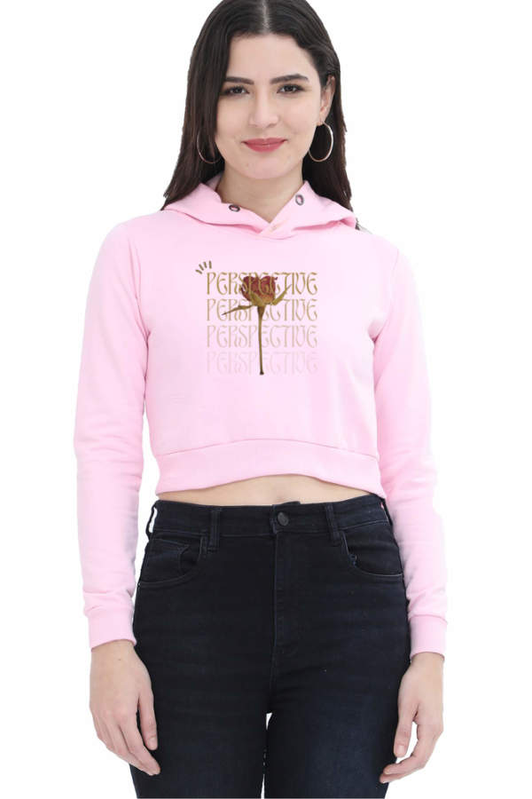 "Perspective" Women's Crop Hoodie