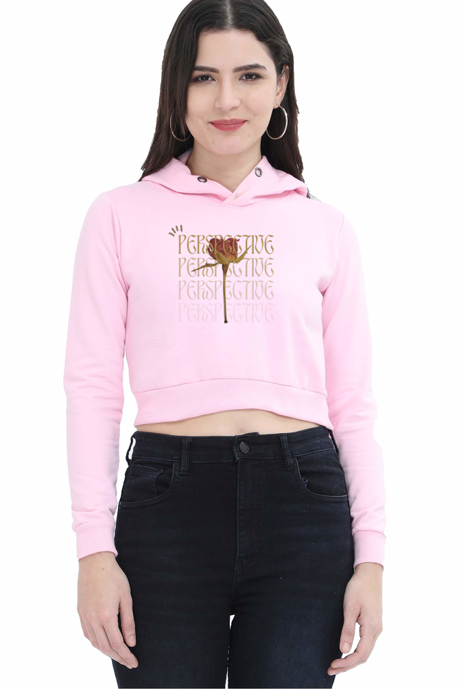 "Perspective" Women's Crop Hoodie
