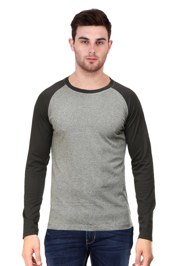 Full Sleeve Black Charcoal Melange Tees