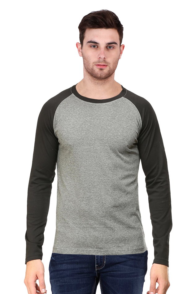 Full Sleeve Black Charcoal Melange Tees