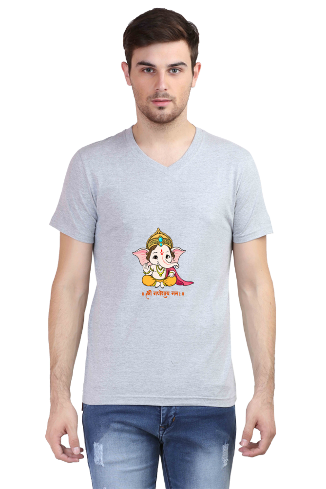 Shree Ganesh V-Neck Tees